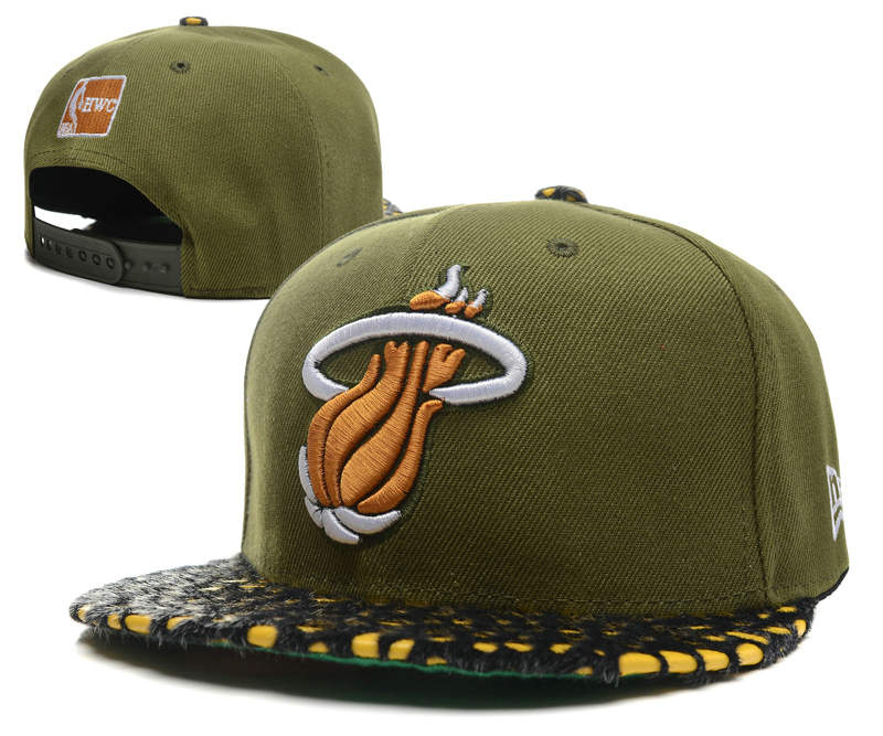 Miami Heat Snapback Hat SD4 0512